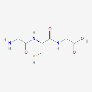Chemical structure of H-Gly-Cys-Gly-OH