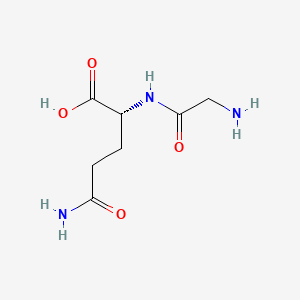 Chemical structure of H-Gly-D-Gln-OH