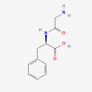 Chemical structure of H-Gly-D-Phe-OH
