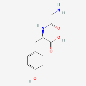 Chemical structure of H-Gly-D-Tyr-OH