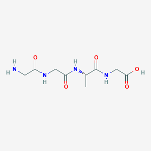 Chemical structure of H-Gly-Gly-Ala-Gly-OH