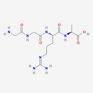 Chemical structure of H-Gly-Gly-Arg-Ala-OH