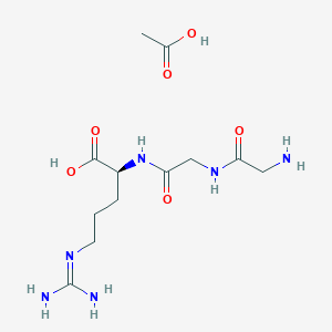 Chemical structure of H-Gly-Gly-Arg-OH