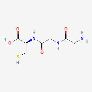 Chemical structure of H-Gly-Gly-Cys-OH