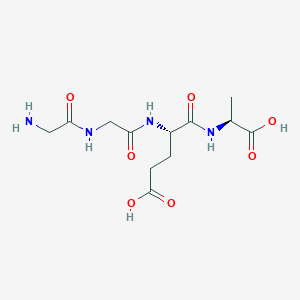 Chemical structure of H-Gly-Gly-Glu-Ala-OH