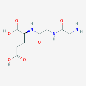 Chemical structure of H-Gly-Gly-Glu-OH