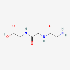 Chemical structure of H-Gly-Gly-Gly-OH