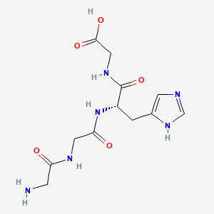 Chemical structure of H-Gly-Gly-His-Gly-OH