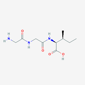 Chemical structure of H-Gly-Gly-Ile-OH