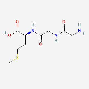Chemical structure of H-Gly-Gly-Met-OH