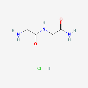 Chemical structure of H-Gly-Gly-NH₂ · HCl