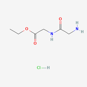 Chemical structure of H-Gly-Gly-OEt · HCl