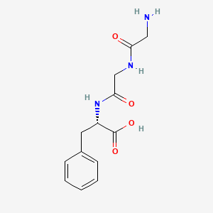Chemical structure of H-Gly-Gly-Phe-OH