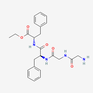 Chemical structure of H-Gly-Gly-Phe-Phe-OEt
