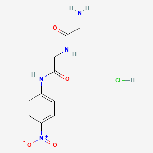 Chemical structure of H-Gly-Gly-pNA · HCl