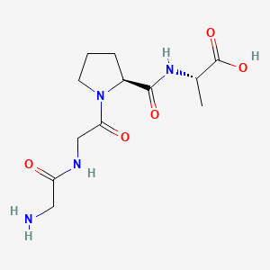 Chemical structure of H-Gly-Gly-Pro-Ala-OH