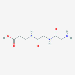 Chemical structure of H-Gly-Gly-β-Ala-OH