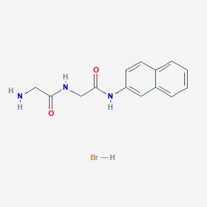 Chemical structure of H-Gly-Gly-βNA · HBr