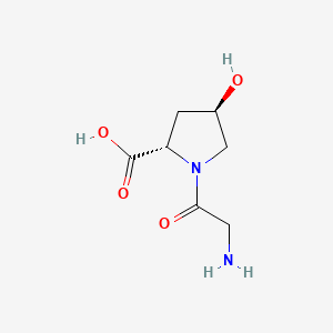 Chemical structure of H-Gly-Hyp-OH