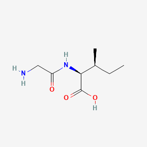 Chemical structure of H-Gly-Ile-OH