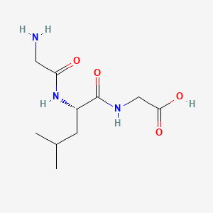 Chemical structure of H-Gly-Leu-Gly-OH