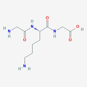 Chemical structure of H-Gly-Lys-Gly-OH
