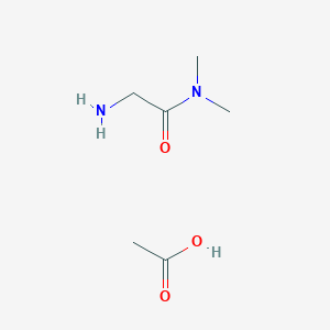 Chemical structure of H-Gly-NMe₂ · acetate