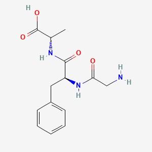 Chemical structure of H-Gly-Phe-Ala-OH