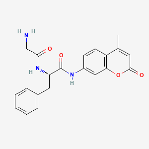 Chemical structure of H-Gly-Phe-AMC
