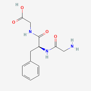 Chemical structure of H-Gly-Phe-Gly-OH