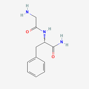 Chemical structure of H-Gly-Phe-NH₂