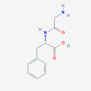 Chemical structure of H-Gly-Phe-OH