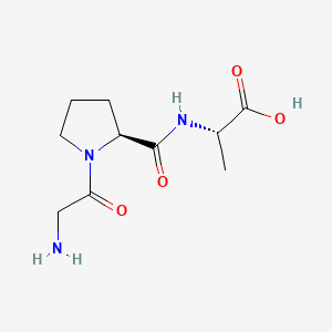 Chemical structure of H-Gly-Pro-Ala-OH