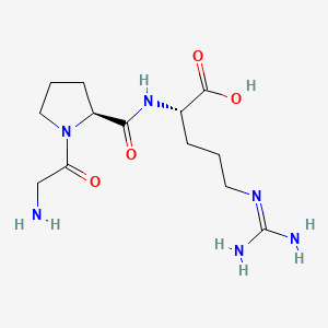 Chemical structure of H-Gly-Pro-Arg-OH