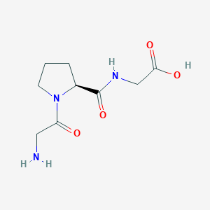 Chemical structure of H-Gly-Pro-Gly-OH