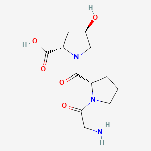 Chemical structure of H-Gly-Pro-Hyp-OH
