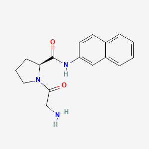 Chemical structure of H-Gly-Pro-βNA