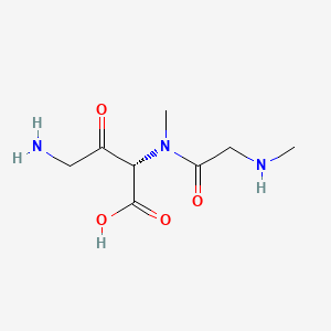 Chemical structure of H-Gly-Sar-Sar-OH