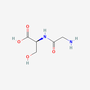 Chemical structure of H-Gly-Ser-OH