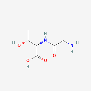 Chemical structure of H-Gly-Thr-OH