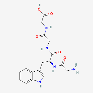 Chemical structure of H-Gly-Trp-Gly-Gly-OH
