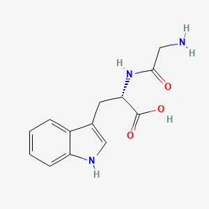 Chemical structure of H-Gly-Trp-OH