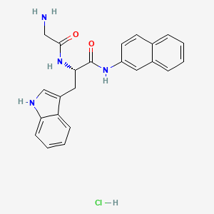 Chemical structure of H-Gly-Trp-βNA · HCl