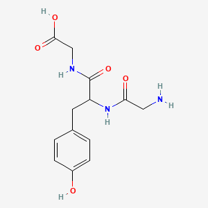 Chemical structure of H-Gly-Tyr-Gly-OH