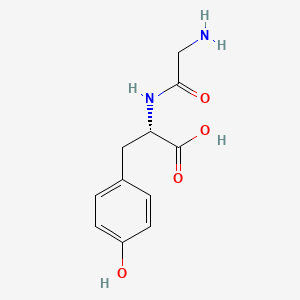 Chemical structure of H-Gly-Tyr-OH
