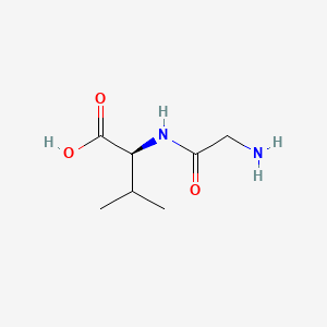 Chemical structure of H-Gly-Val-OH