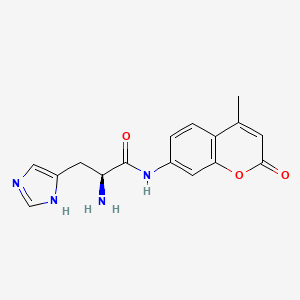 Chemical structure of H-His-AMC