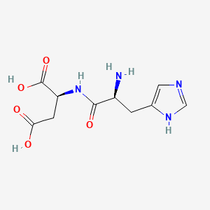 Chemical structure of H-His-Asp-OH