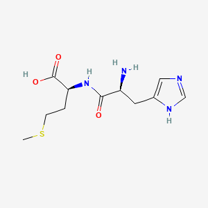 Chemical structure of H-His-Met-OH