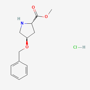 Chemical structure of H-Hyp(Bzl)-OMe · HCl